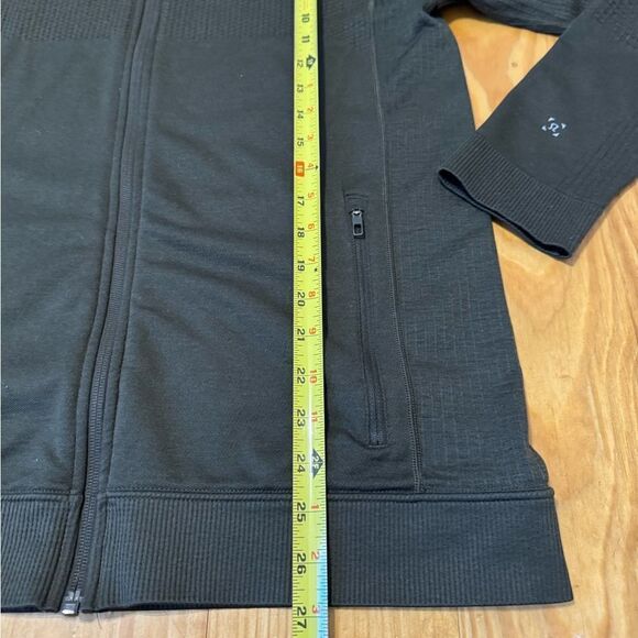 Lululemon Engineered Warmth Jacket Mens Large L Olive Green Merino Wool Blend - Picture 4 of 8